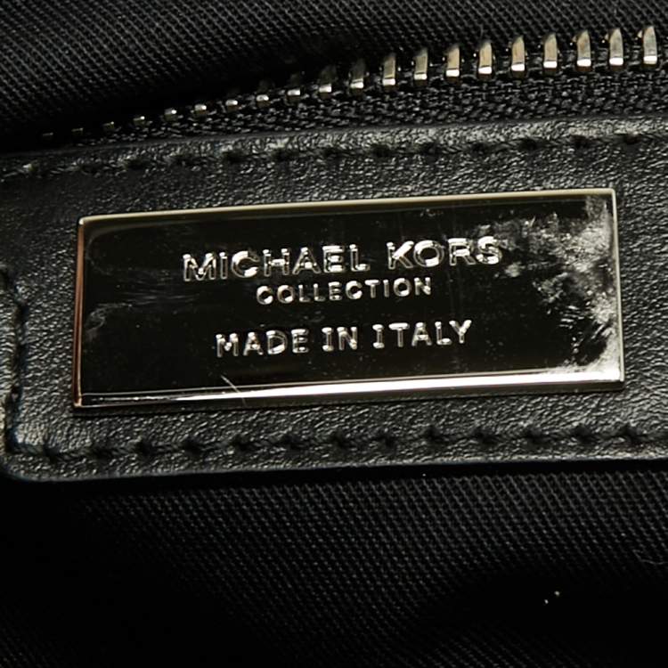 Pre Owned Michael Kors Collection Black Leather Blancroft Tote