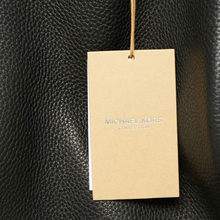 Pre Owned Michael Kors Collection Black Leather Blancroft Tote