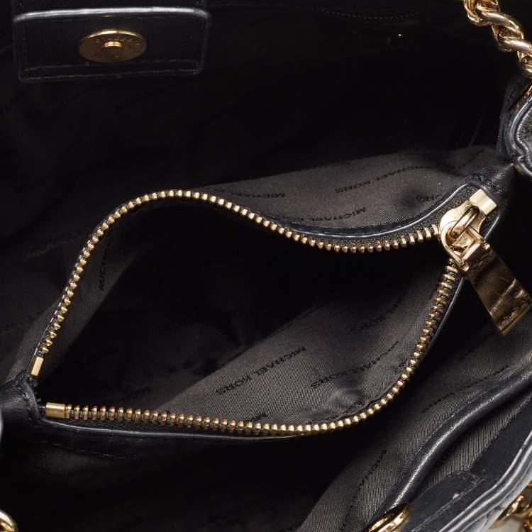 Pre Owned Michael Kors Black Quilted Leather Sloan Shoulder Bag