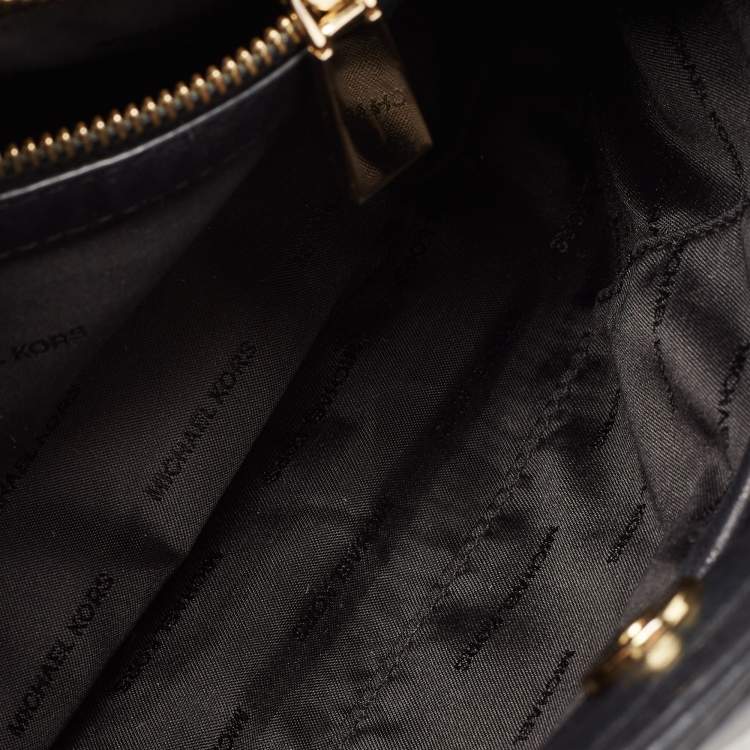 Pre Owned Michael Kors Black Quilted Leather Sloan Shoulder Bag