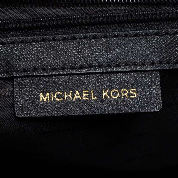 Pre Owned Michael Kors Black Leather Small Ava Top Handle Bag