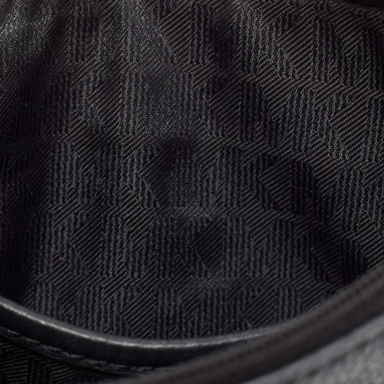 Pre Owned Michael Kors Black Leather Bedford Crossbody Bag