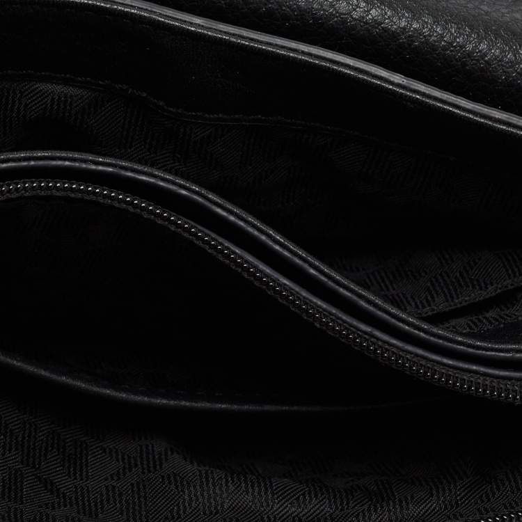 Pre Owned Michael Kors Black Leather Bedford Crossbody Bag