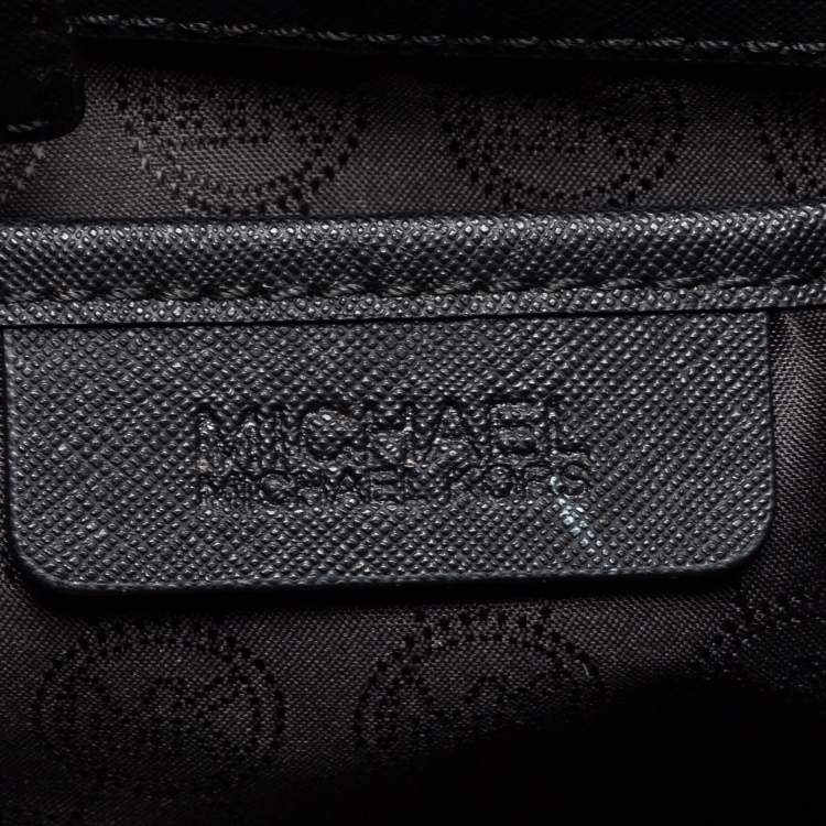 Pre Owned Michael Kors Black Leather Medium Sutton Tote