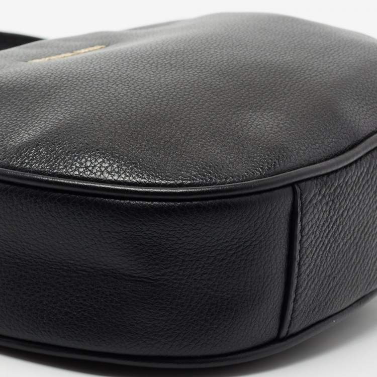 Pre Owned Michael Kors Black Leather Ginny Crossbody Bag