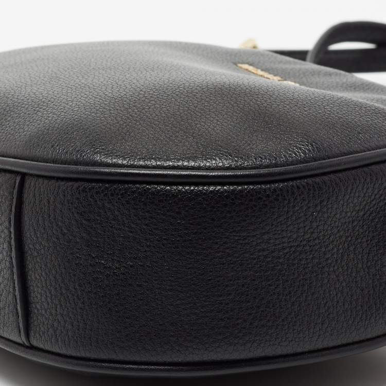 Pre Owned Michael Kors Black Leather Ginny Crossbody Bag