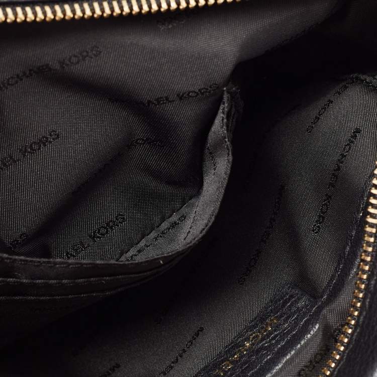 Pre Owned Michael Kors Black Leather Ginny Crossbody Bag