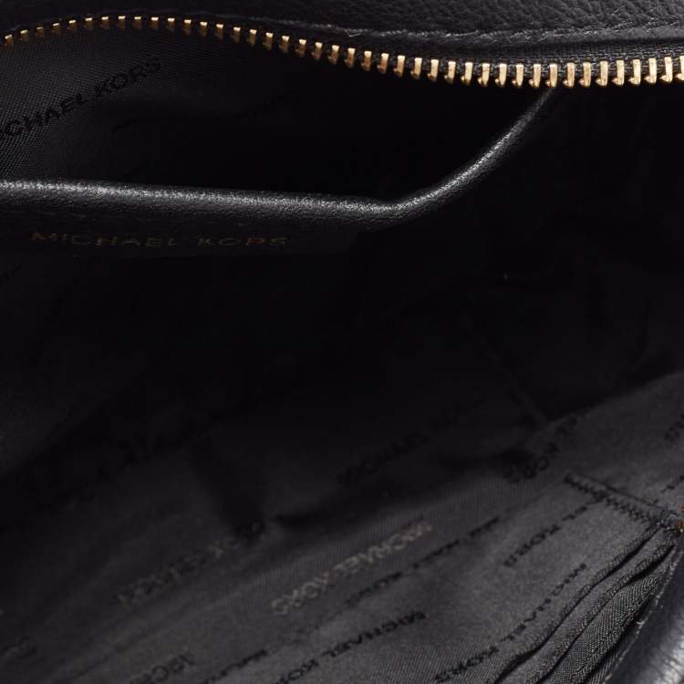 Pre Owned Michael Kors Black Leather Ginny Crossbody Bag