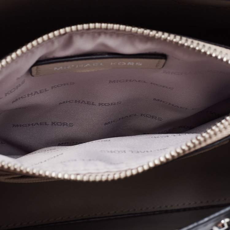 Pre Owned Michael Kors Black Studded Leather Small Mercer Tote