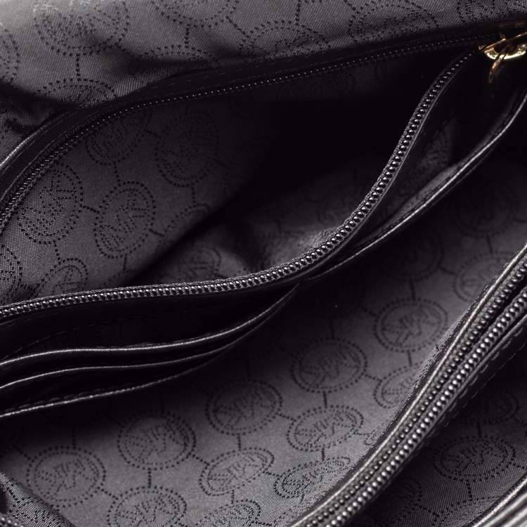 Pre Owned Michael Kors Black Leather Large Sloan Shoulder Bag