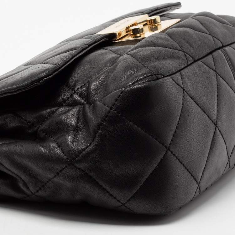 Pre Owned Michael Kors Black Leather Large Sloan Shoulder Bag