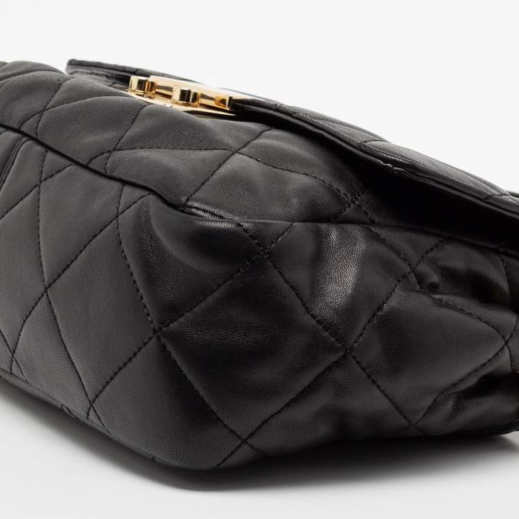 Pre Owned Michael Kors Black Leather Large Sloan Shoulder Bag