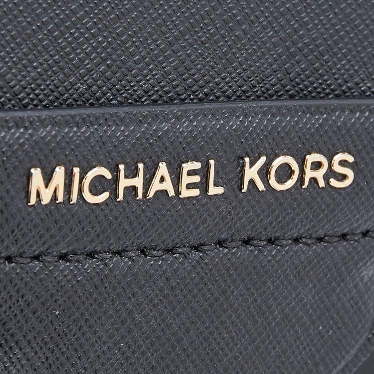 Pre Owned Michael Kors Black Leather Karla Chain Clutch