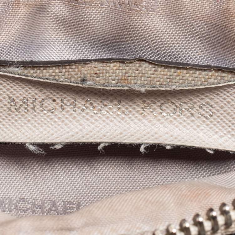 مملوكة مسبقًا Michael Kors Blue Croc Embossed Leather Mini Mercer Tote