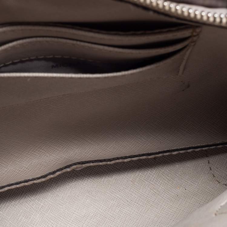 مملوكة مسبقًا Michael Kors Blue Croc Embossed Leather Mini Mercer Tote