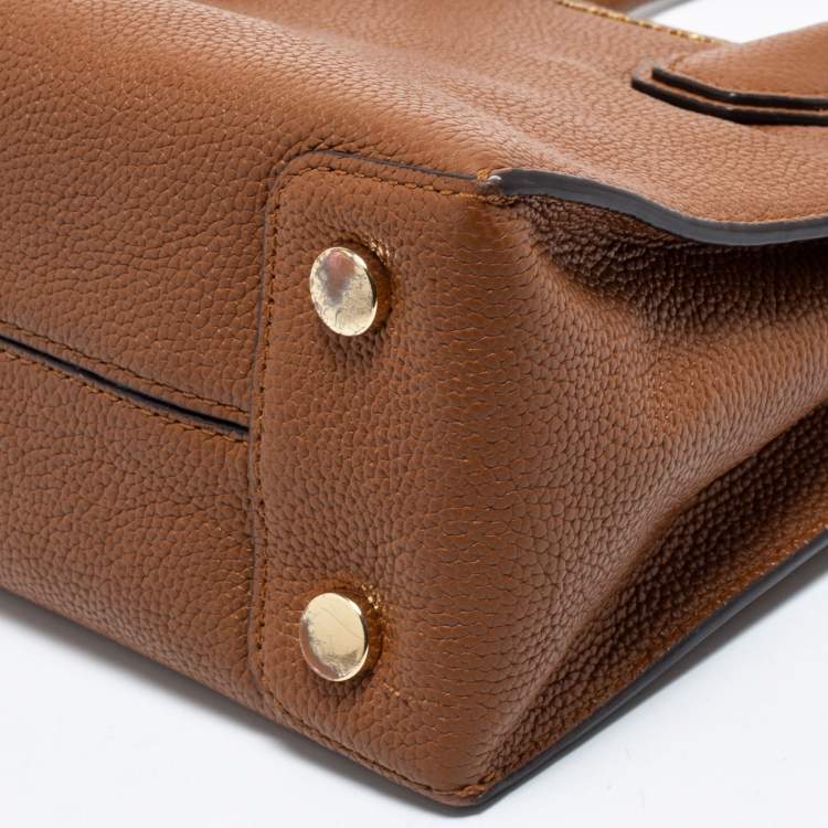 Pre Owned MICHAEL Michael Kors Brown Leather Mini Mercer Tote