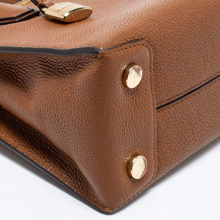Pre Owned MICHAEL Michael Kors Brown Leather Mini Mercer Tote