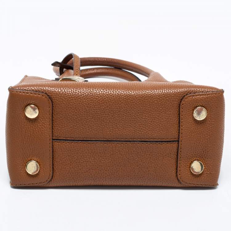 Pre Owned MICHAEL Michael Kors Brown Leather Mini Mercer Tote