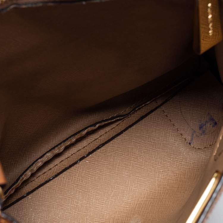 Pre Owned MICHAEL Michael Kors Brown Leather Mini Mercer Tote
