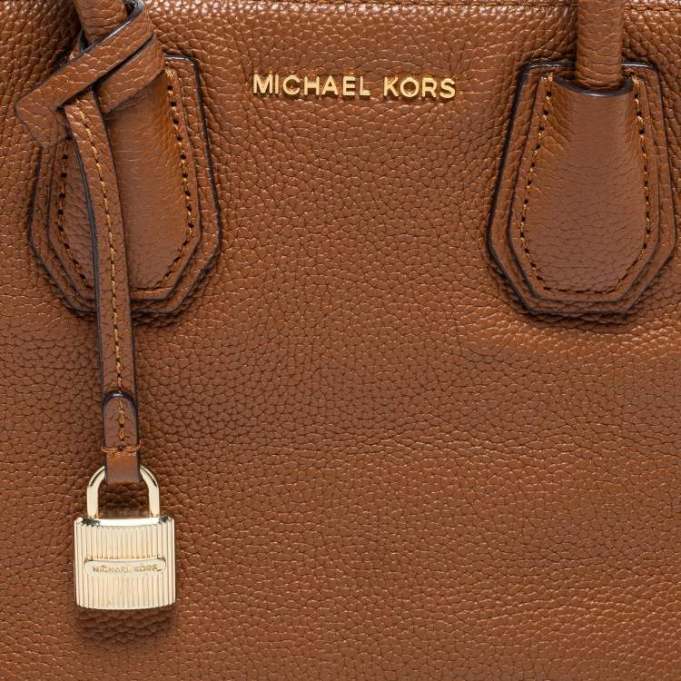 Pre Owned MICHAEL Michael Kors Brown Leather Mini Mercer Tote