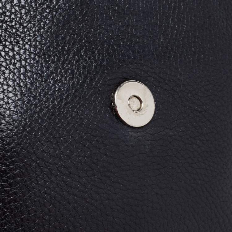 Pre Owned Michael Kors Black Leather Bedford Crossbody Bag