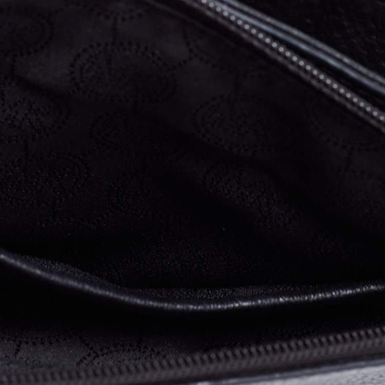 Pre Owned Michael Kors Black Leather Bedford Crossbody Bag