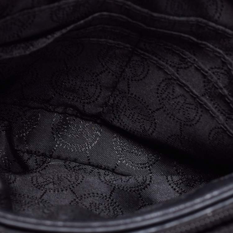 Pre Owned Michael Kors Black Leather Bedford Crossbody Bag