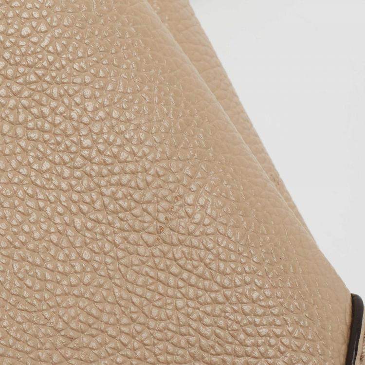 Pre Owned Michael Kors Beige Leather Nicole Shoulder Bag