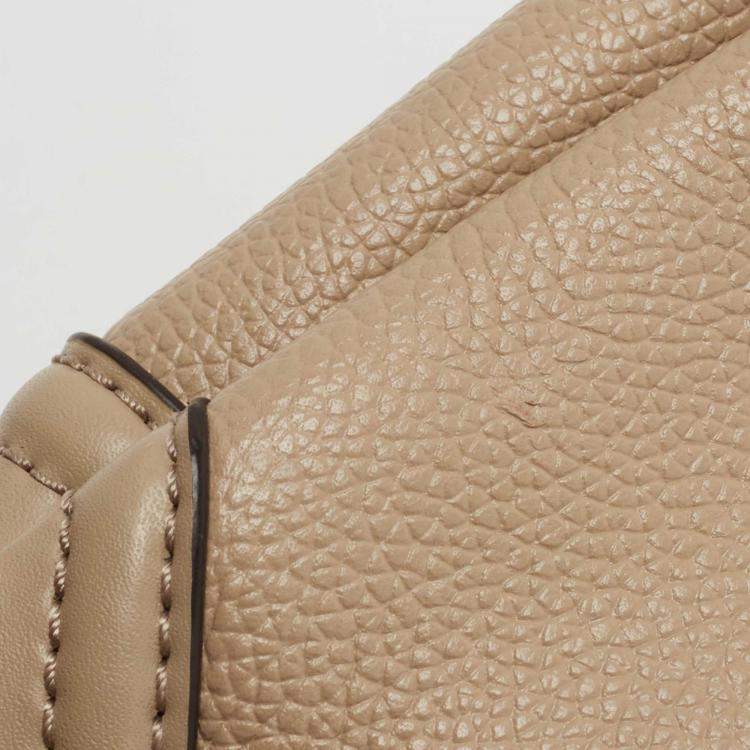 Pre Owned Michael Kors Beige Leather Nicole Shoulder Bag