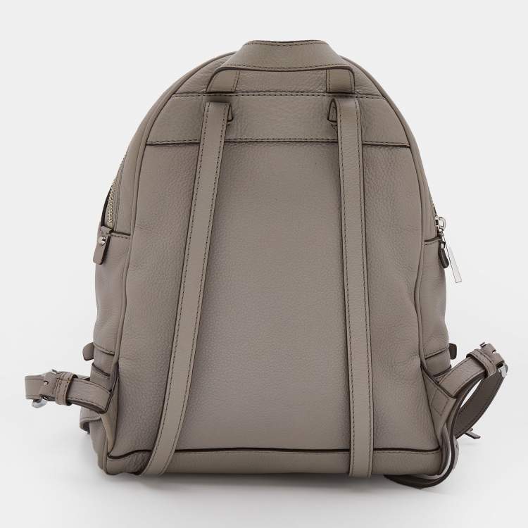 مملوكة مسبقًا Michael Kors Grey Leather Rhea Medium Backpack