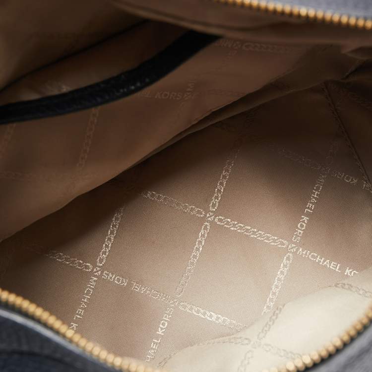 Pre Owned Michael Kors Dark Blue Leather Crossbody Bag