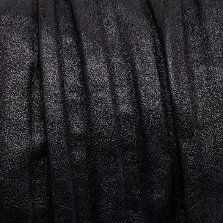 Pre Owned Michael Kors Black Leather Skorpios Hobo