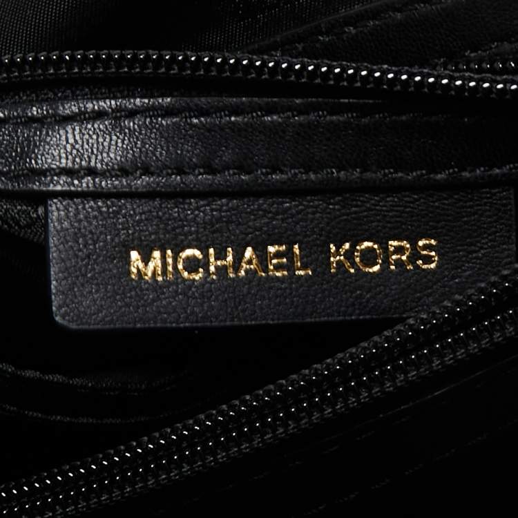 Pre Owned  Michael Kors Black Leather Sloan Shoulder Bag