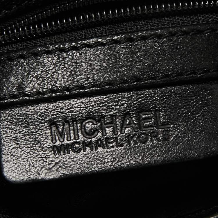 Pre Owned Michael Kors Black Leather Chelsea Shoulder Bag