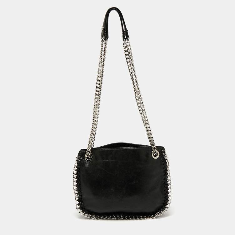 Pre Owned Michael Kors Black Leather Chelsea Shoulder Bag