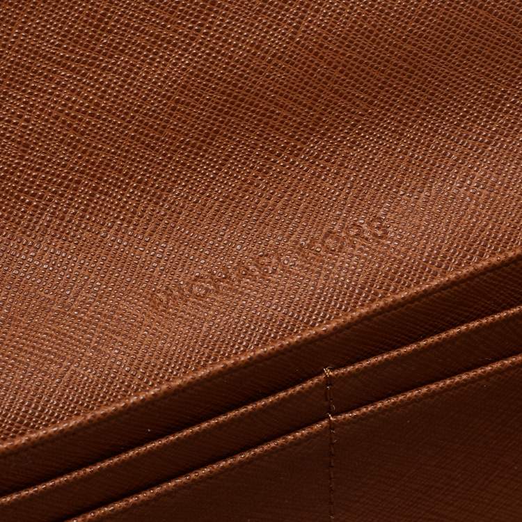 Pre Owned Michael Kors Brown Leather Continental  Wallet