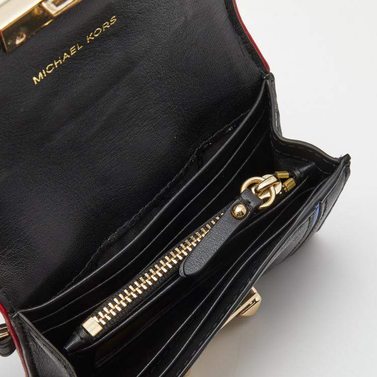 Pre Owned Michael Kors Black Leather Whitney Crossbody Bag