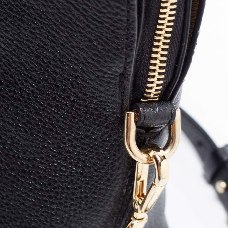 Pre Owned Michael Kors Black Pebbled Leather Large Dome Mercer Satchel