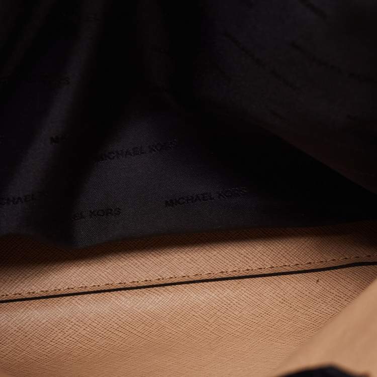 Pre Owned Michael Kors Black Pebbled Leather Large Dome Mercer Satchel