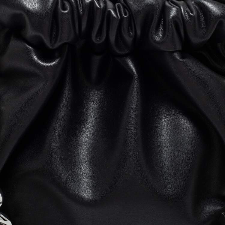 Pre Owned Michael Kors Black Leather Nola Shoulder Bag