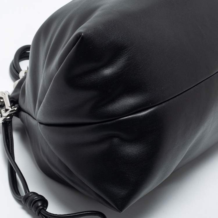 Pre Owned Michael Kors Black Leather Nola Shoulder Bag