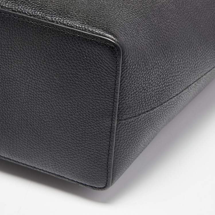 Pre Owned Michael Kors Black Leather Large Karson Carryall Tote