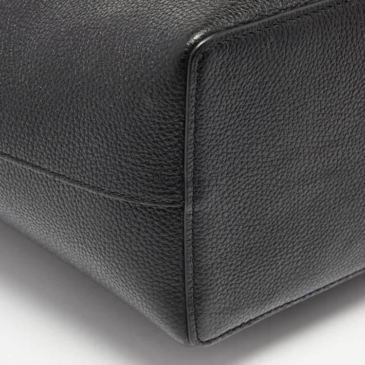 Pre Owned Michael Kors Black Leather Large Karson Carryall Tote