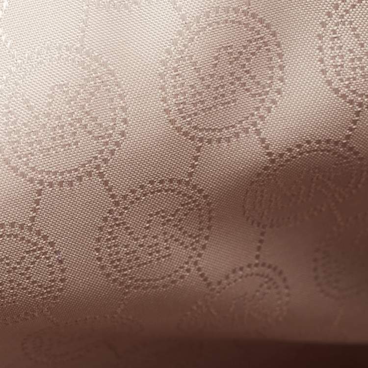 Pre Owned Michael Kors Beige/Brown Python Embossed  Leather Bleecker Top Handle Bag