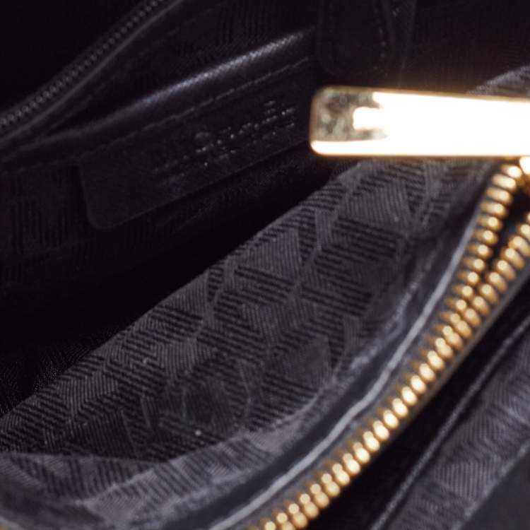 مملوكة مسبقًا MICHAEL Michael Kors Black Leather Small Cynthia Tote