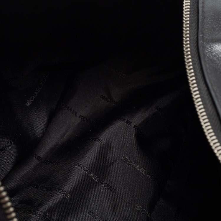 Pre Owned Michael Kors Black Leather Medium Grand Shoulder Bag