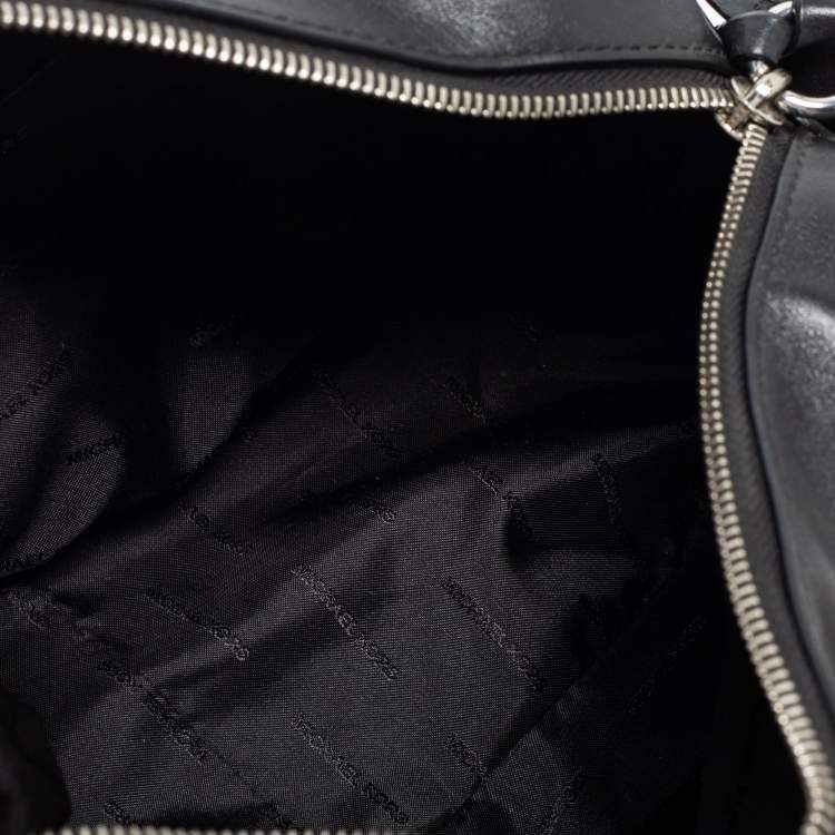 Pre Owned Michael Kors Black Leather Medium Grand Shoulder Bag