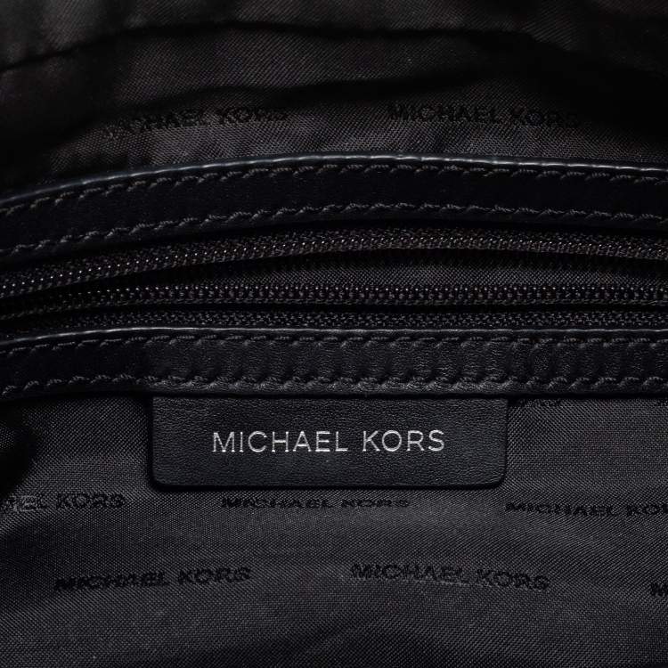 Pre Owned Michael Kors Black Leather Medium Grand Shoulder Bag