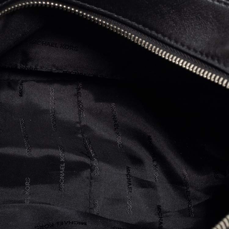 Pre Owned Michael Kors Black Leather Medium Grand Shoulder Bag