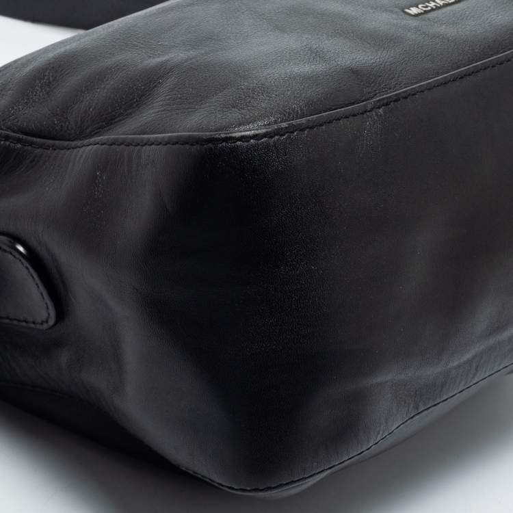 Pre Owned Michael Kors Black Leather Medium Grand Shoulder Bag